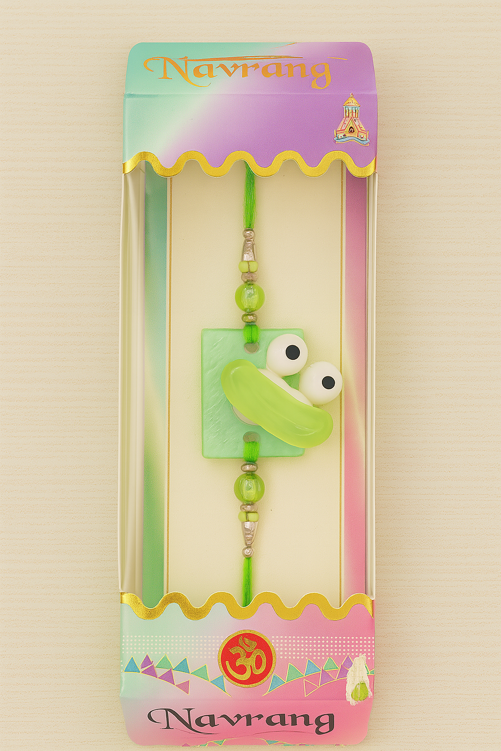 Cute Frog Rakhi for Kids 🧒 – Soft Rubber Cartoon Design