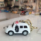 Mini White Van Car Keychain