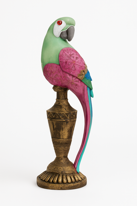 🦜 Elegant Colorful Parrot Figurin