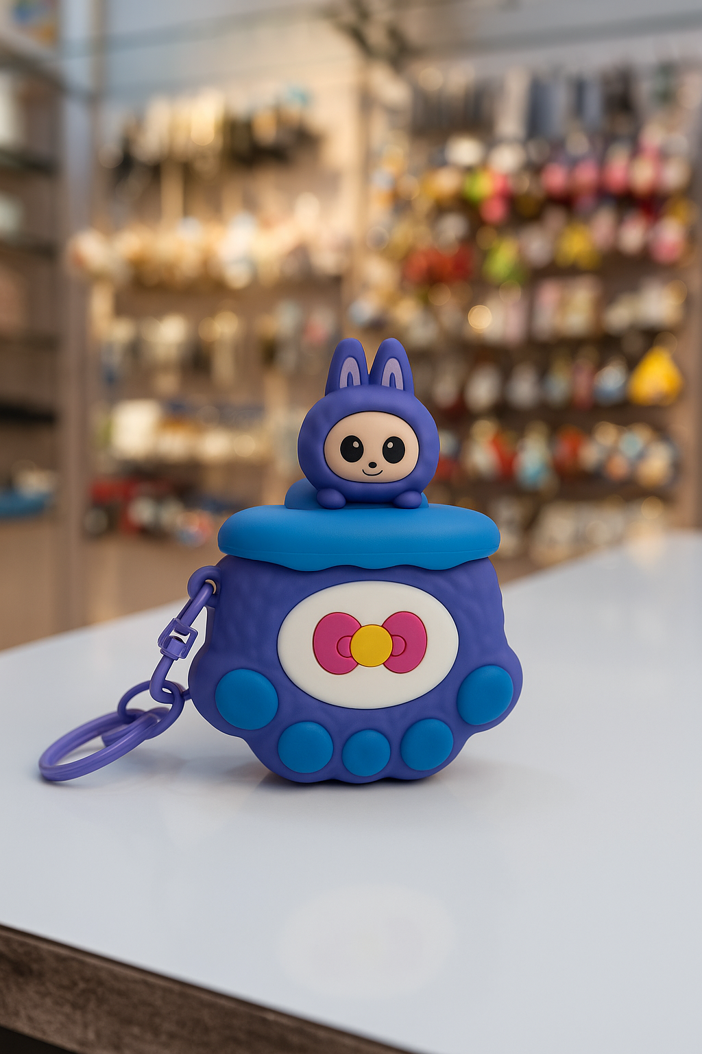 Pop It Up Labubu Bunny Keychain