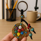 Tibetan Mandala Lotus Keychain