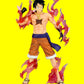 Luffy with Flame Anime Figure