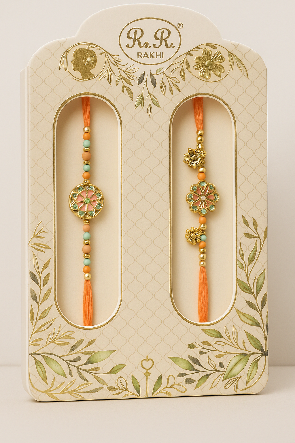 Designer Floral Rakhi Combo 💖