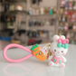 Cute Hello Kitty Carrot Charm Keychain