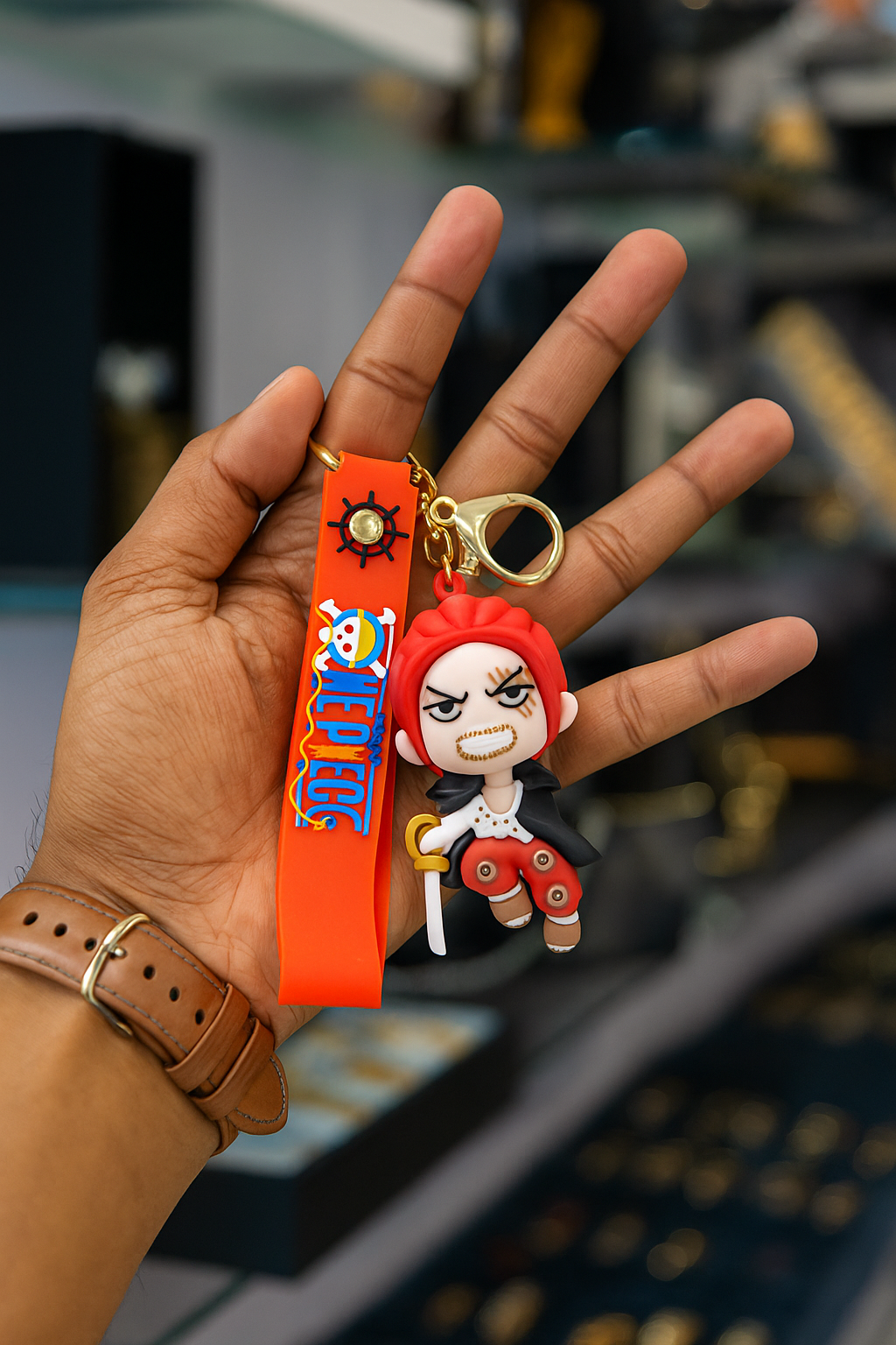 🔥 One Piece Shanks 3D Keychain