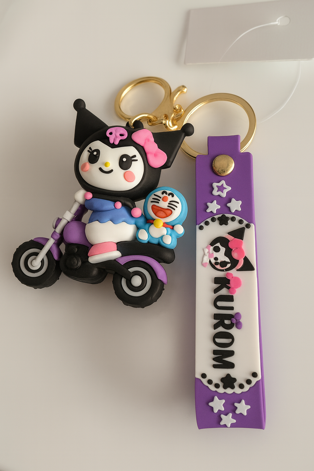 💜 Kuromi & Doraemon Keychain