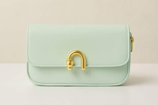 Mint Green Leather Handbag