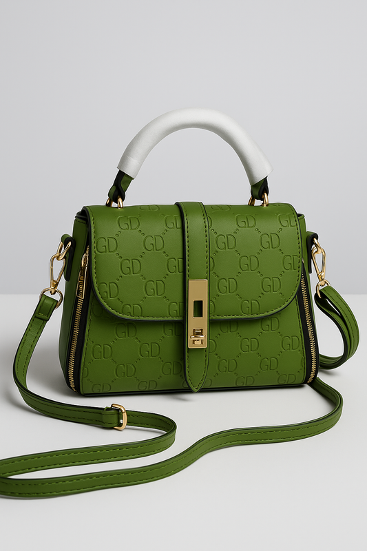Premium Green GD Monogram Handbag