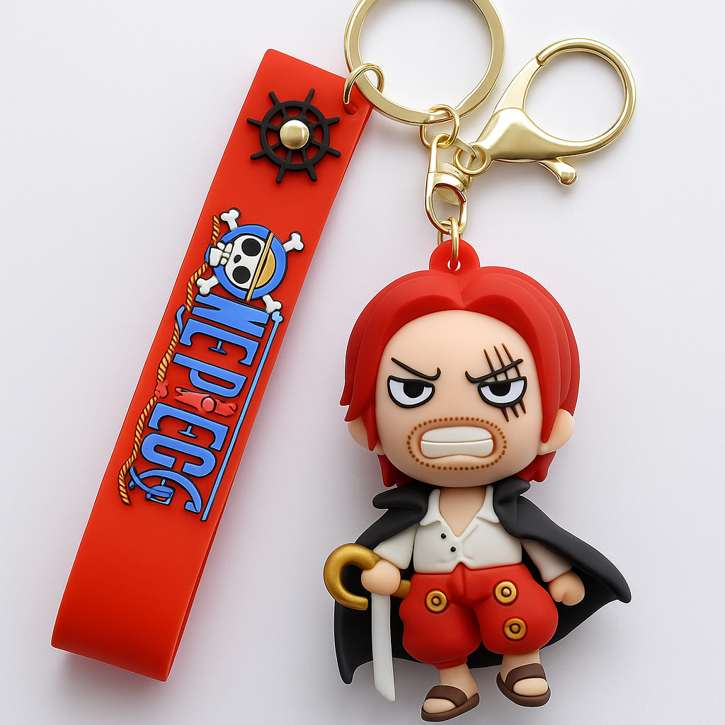 🔥 One Piece Shanks 3D Keychain