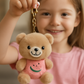 Cute Teddy Bear Keychain for Kids