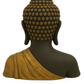 ✨ Black & Golden Buddha Bust Idol🎇