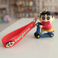 Crayon Shin-Chan Scooter Keychain