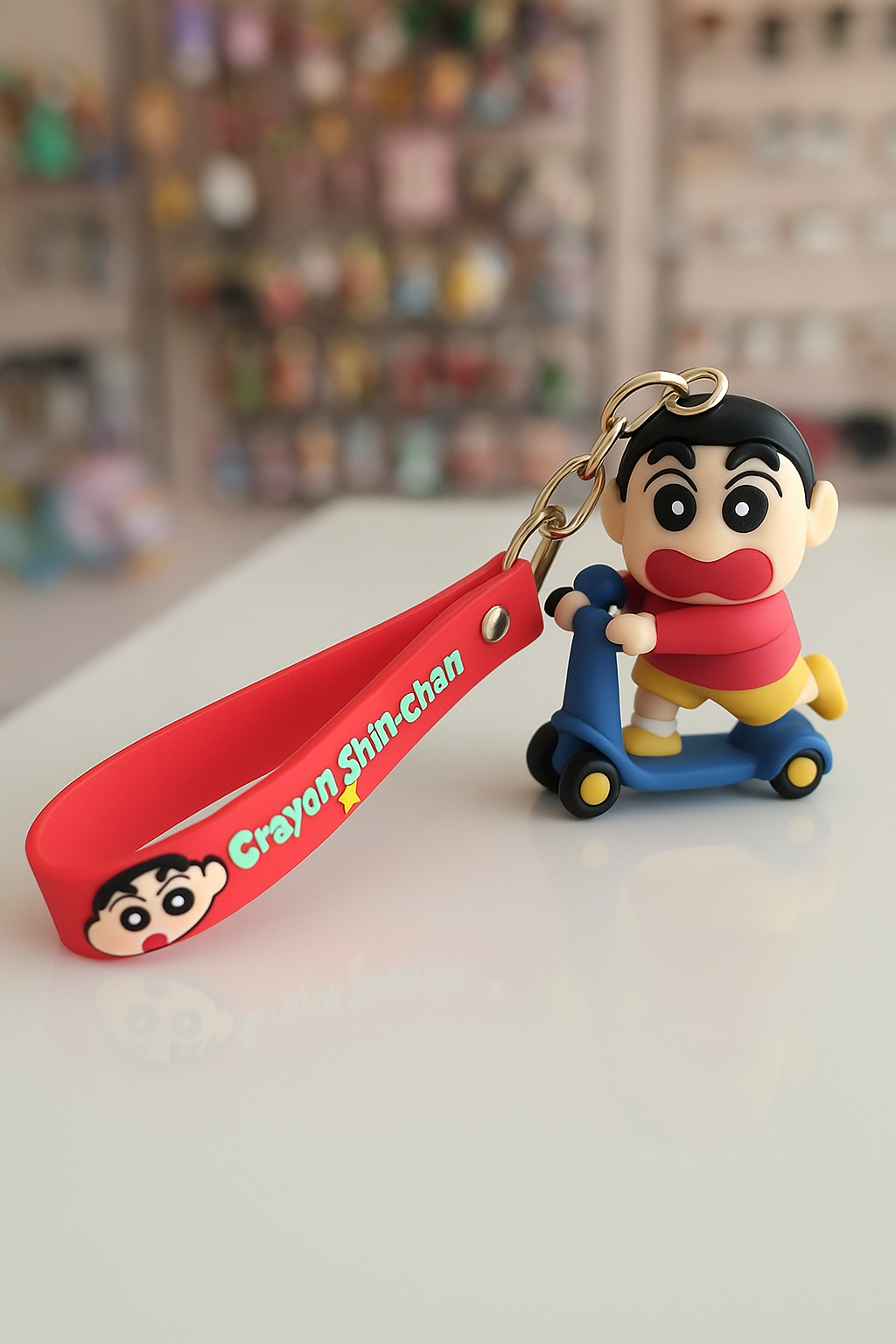 Crayon Shin-Chan Scooter Keychain