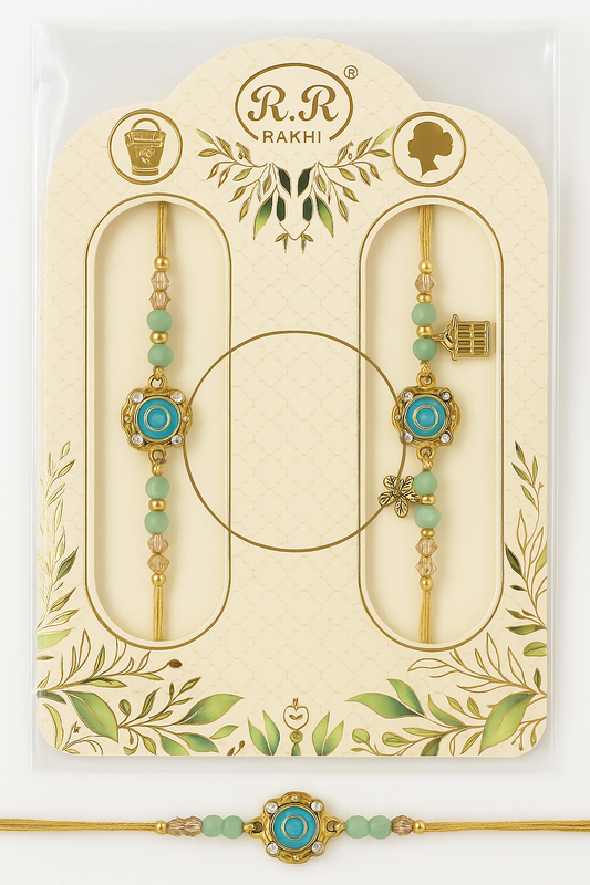 💙 Elegant Designer Rakhi Set 💫