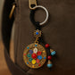 Tibetan Mandala Lotus Keychain