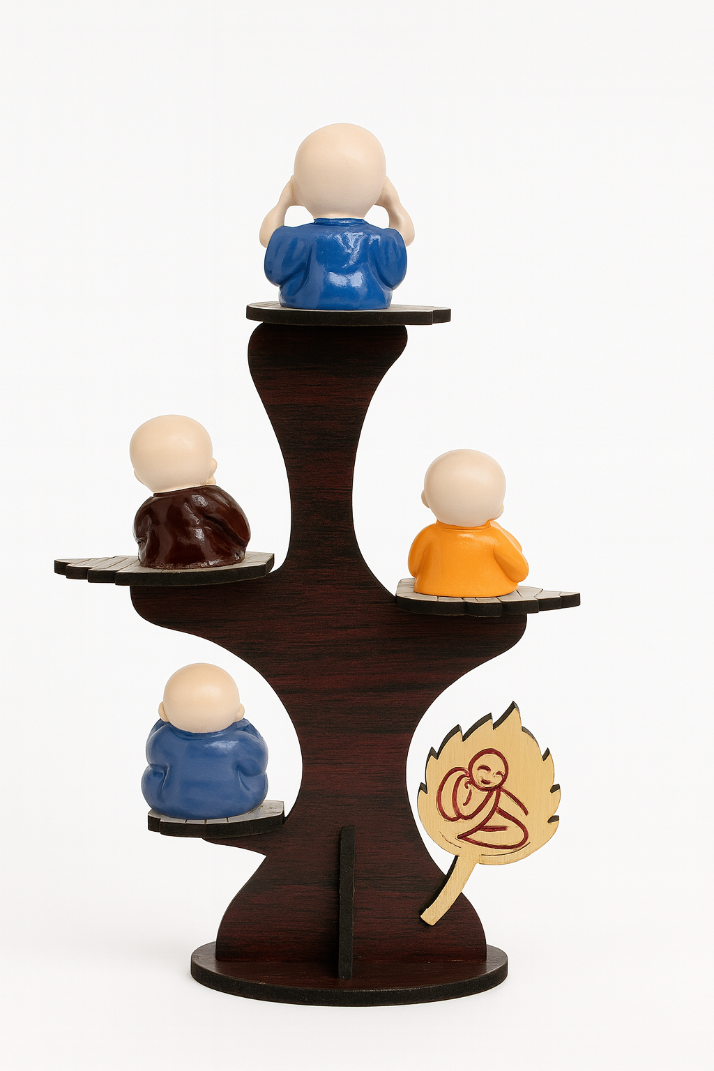 🧘 Peaceful World Monk Figurine Set