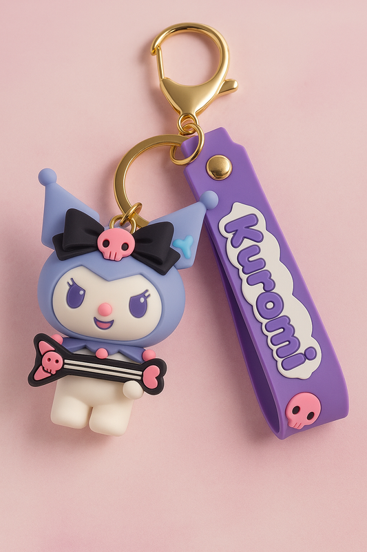 Cute and colorful Kuromi keychain