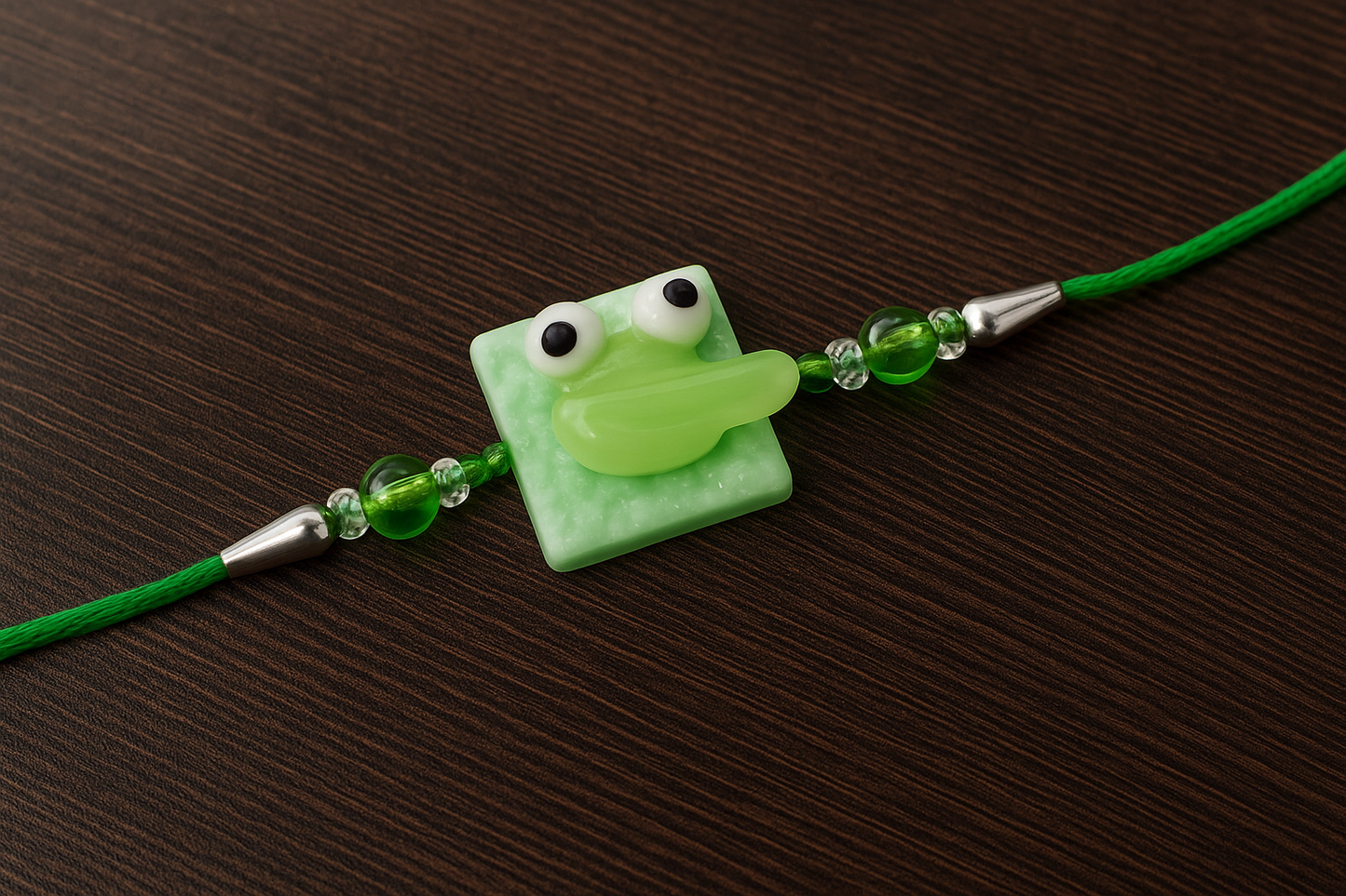 Cute Frog Rakhi for Kids 🧒 – Soft Rubber Cartoon Design