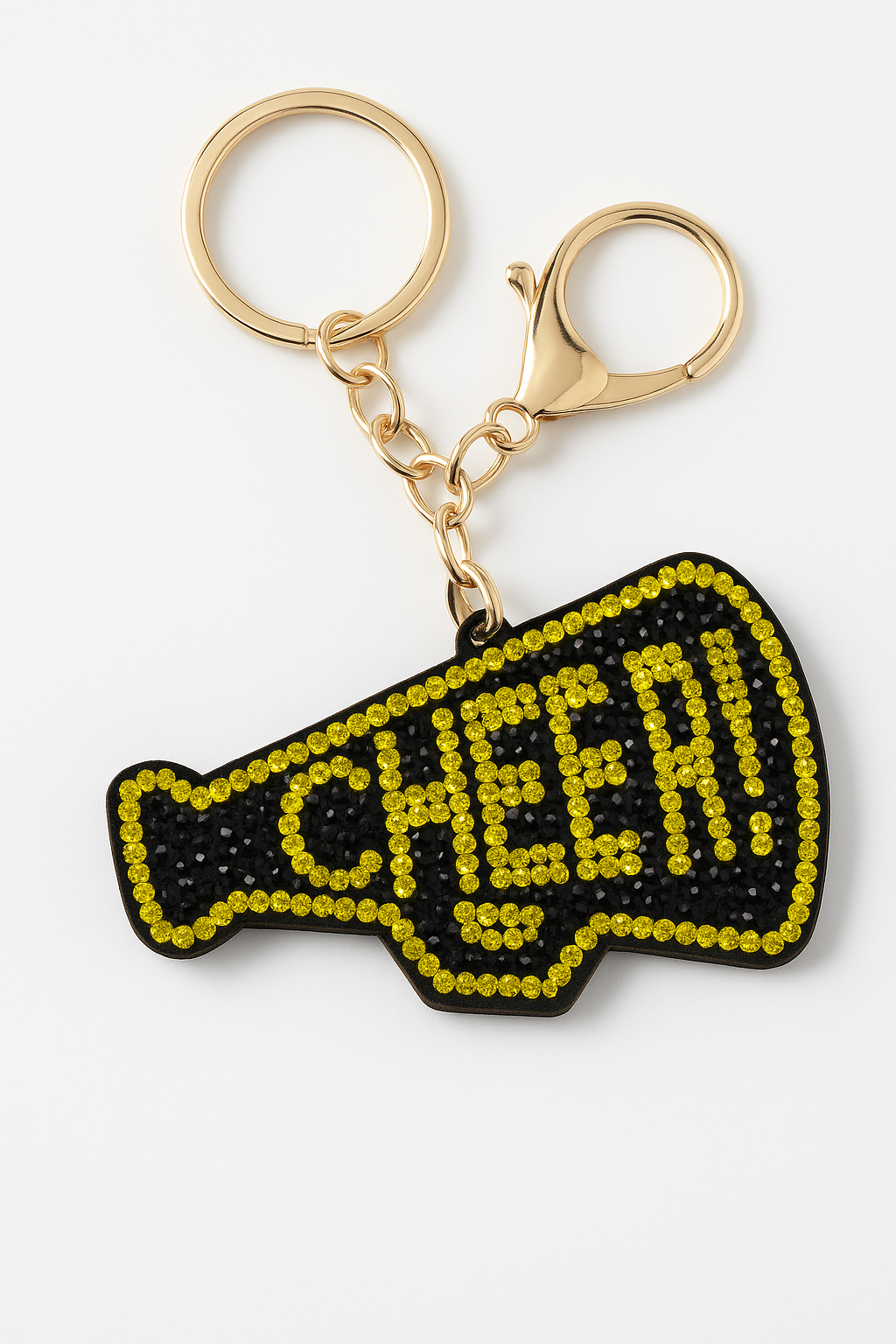 “CHEER!” Rhinestone Keychain