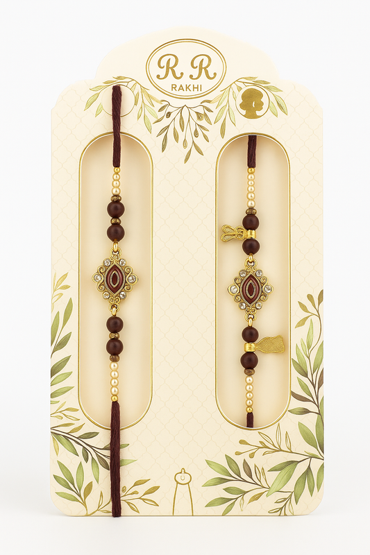 Elegant Designer Rakhi Gift Box 🎁✨ |