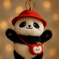 Cute Panda Plush Keychain