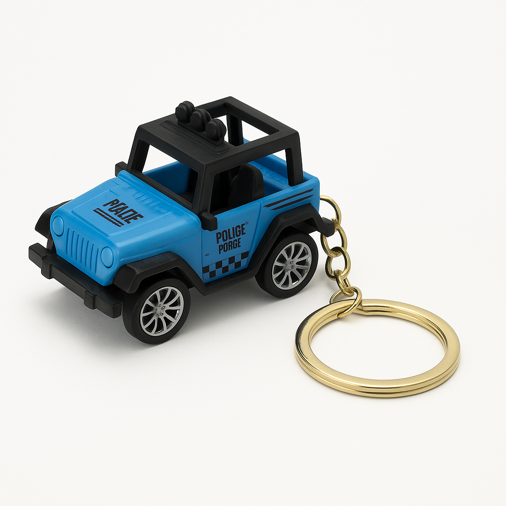 Car Shape Keychain Toys for Kids - 8 variant