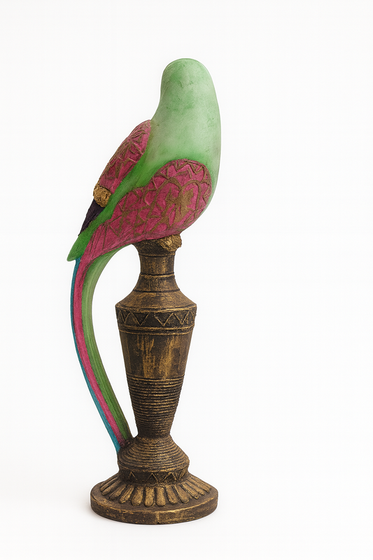 🦜 Elegant Colorful Parrot Figurin