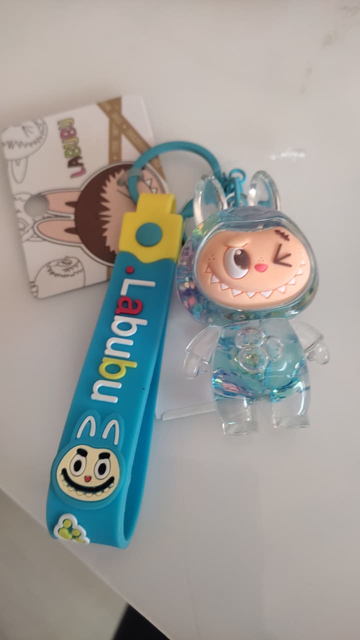 LABUBU Blue Character Keychain