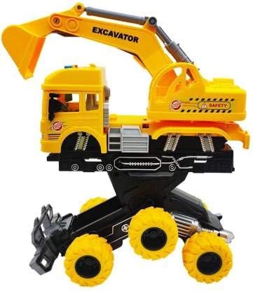 Friction Powered Engineering Excavator Truck for Kids Boys Girls