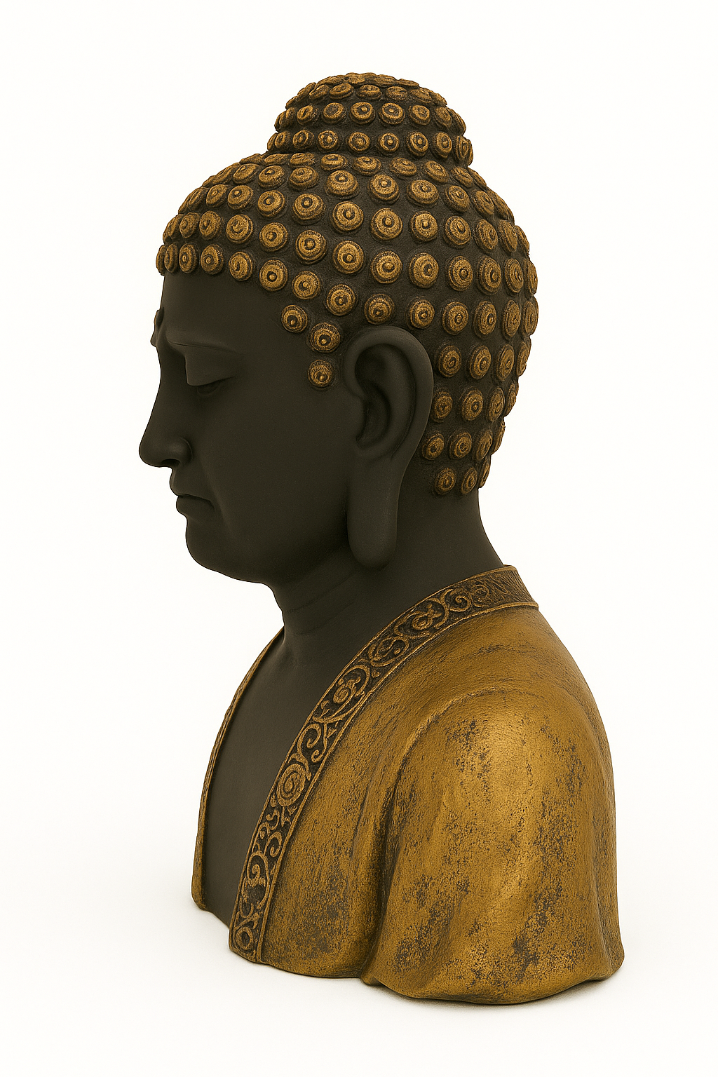 ✨ Black & Golden Buddha Bust Idol🎇