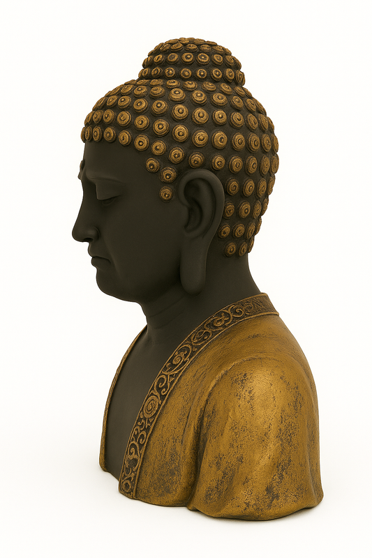 ✨ Black & Golden Buddha Bust Idol🎇