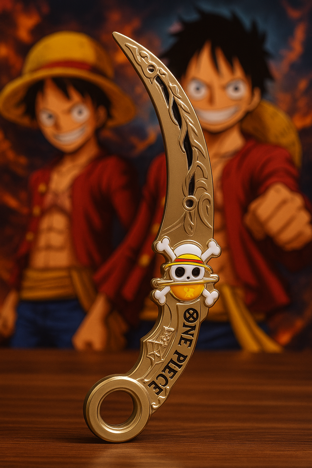 One Piece Anime Pirate Dagger Fidget Spinner