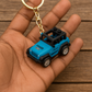 Mini Blue Jeep Keychain