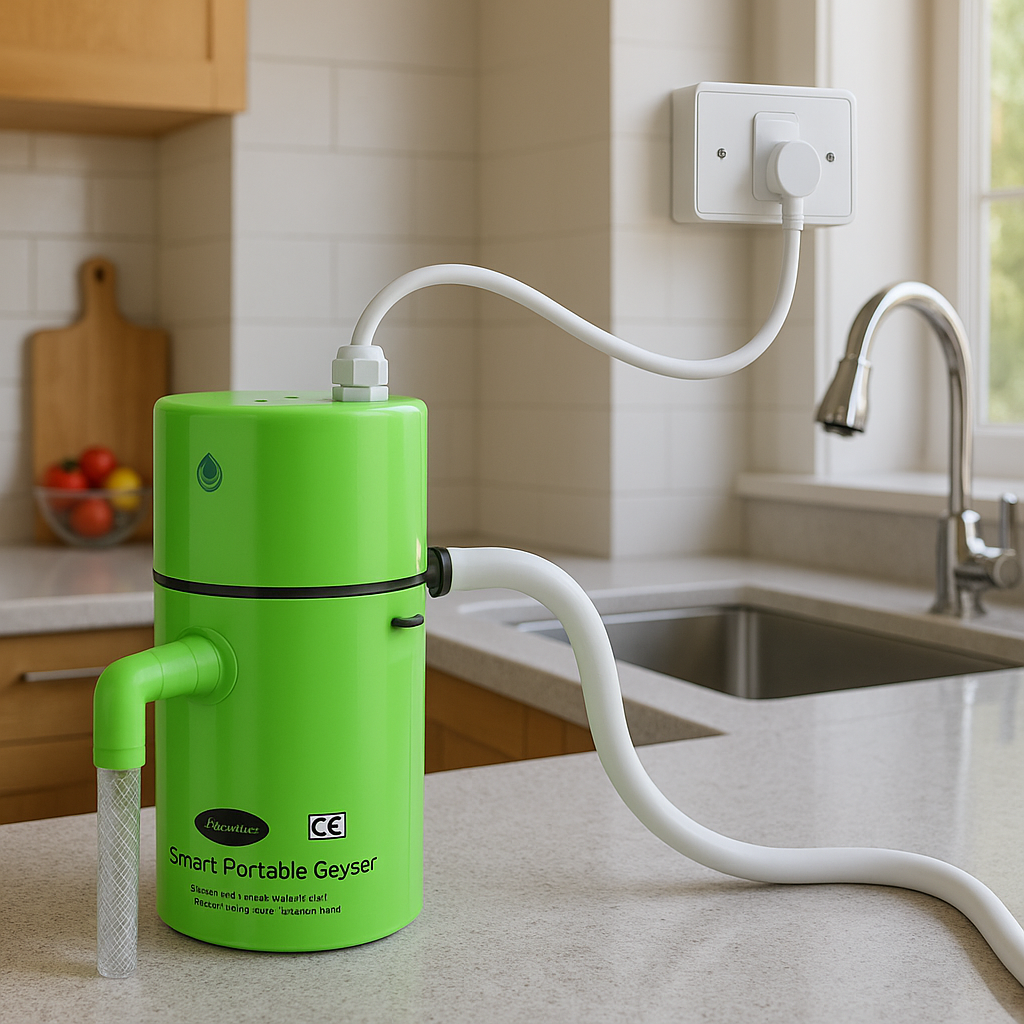 Smart Portable Instant Water Geyser for Kitchen, Bathroom & Cleaning