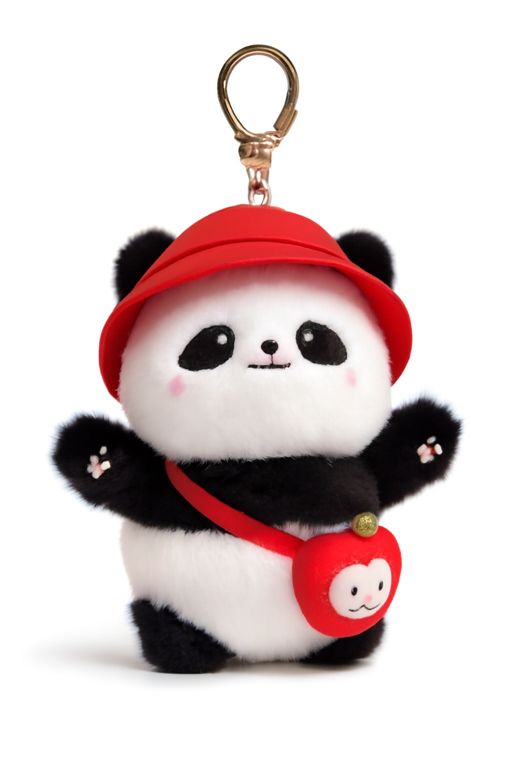 Cute Panda Plush Keychain