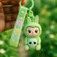 Cute Green Bunny “HAPPY” Keychain