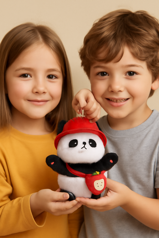 Cute Panda Plush Keychain