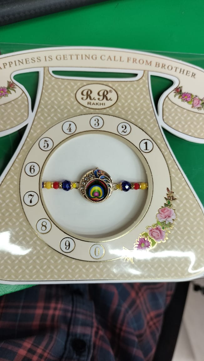 🌈 Designer Peacock Rakhi for Brother