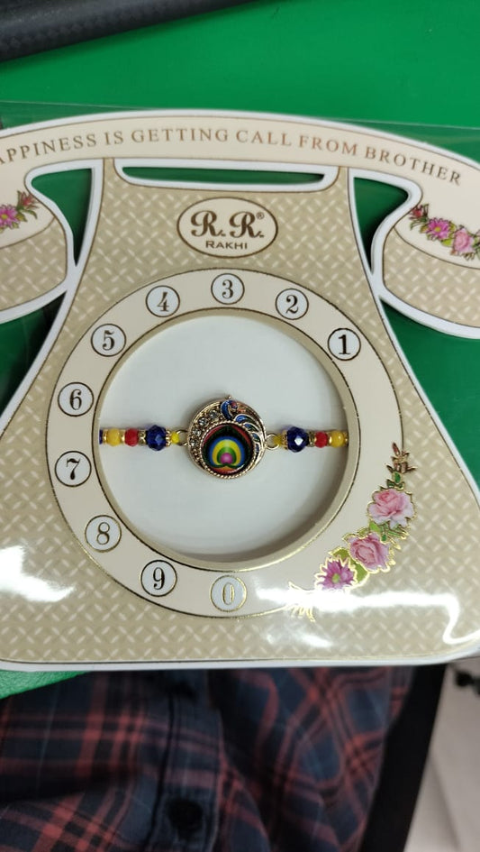 🌈 Designer Peacock Rakhi for Brother