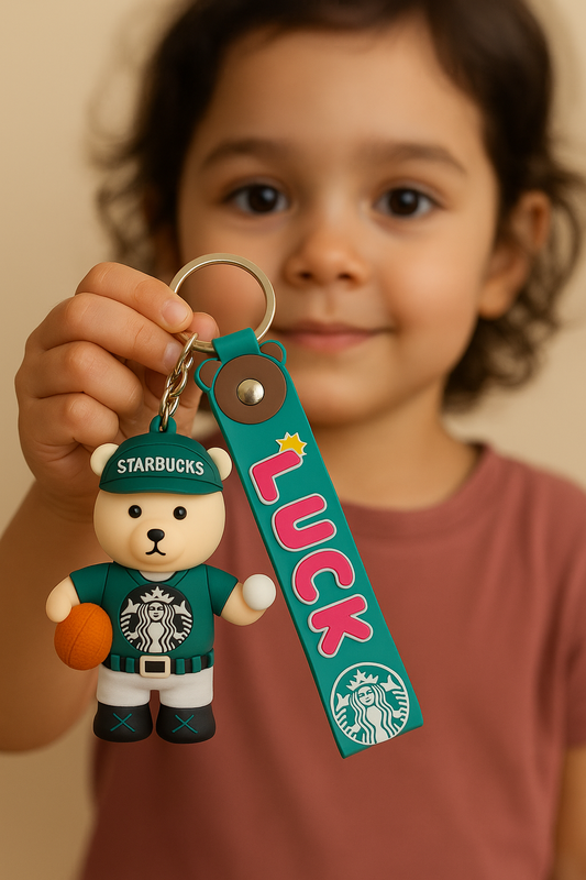 Starbucks Bear “LUCK” Keychain