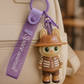 Space Animal Purple Cat Keychain |