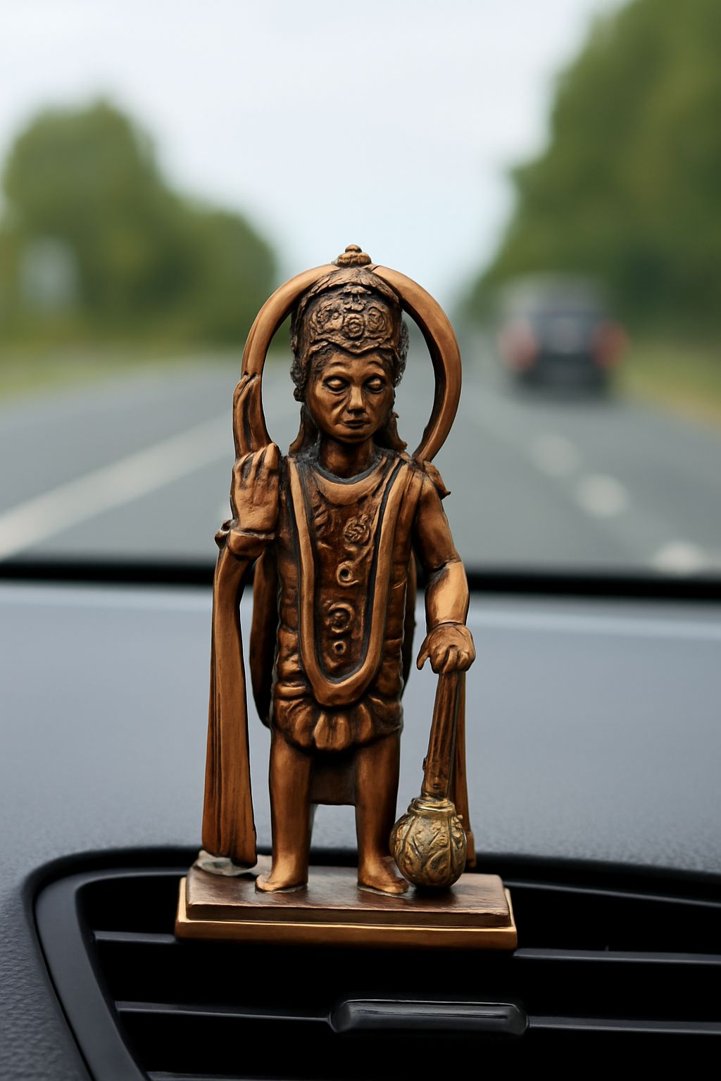 Divine Bronze Hanuman Idol