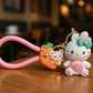 Cute Hello Kitty Carrot Charm Keychain