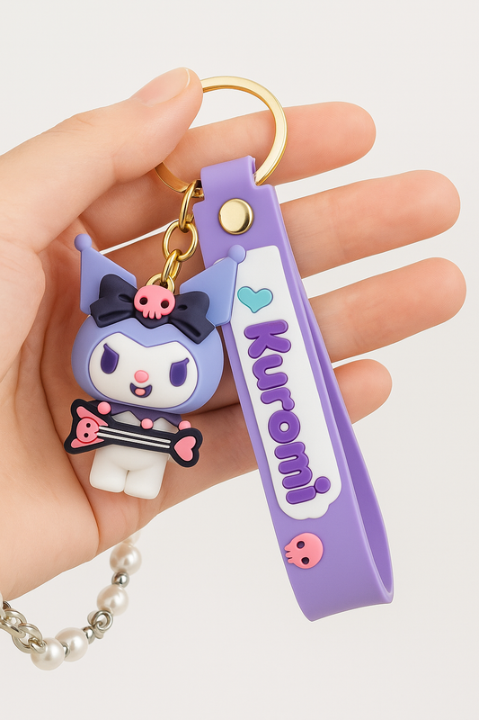 Cute and colorful Kuromi keychain