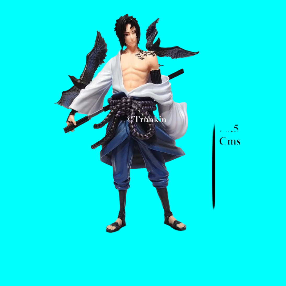 Sasuke Uchiha Action Figure with Crows