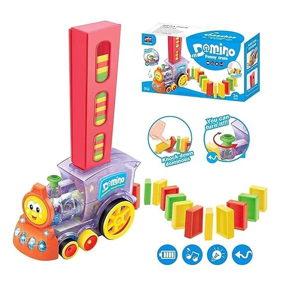 Domino Train Set with Around 40 Pcs Premium Pack