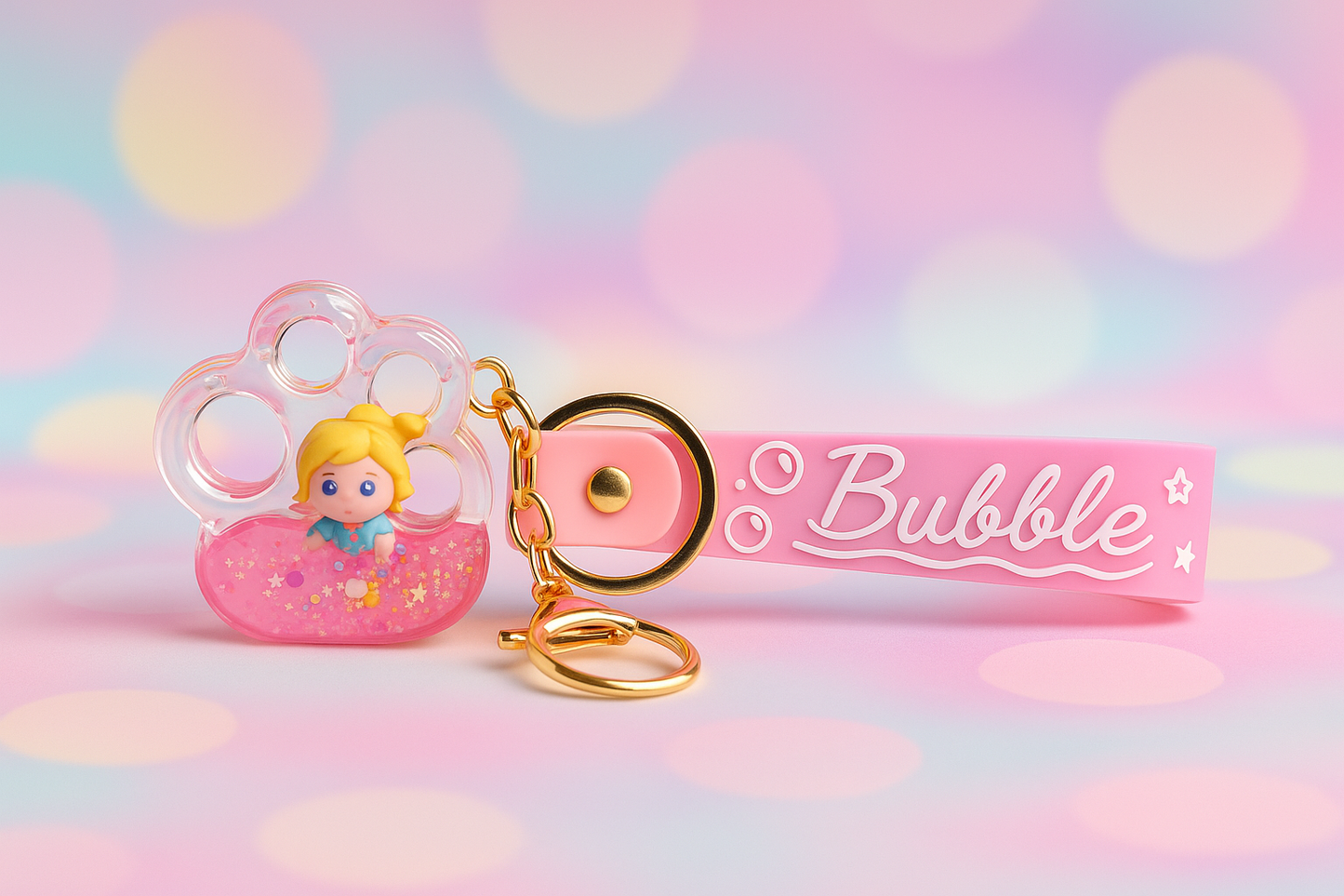 Bubble Girl Keychain