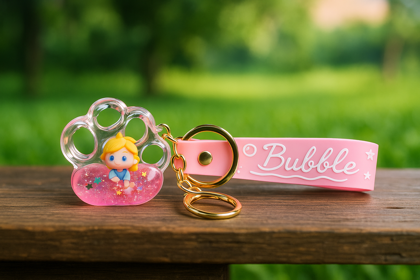 Bubble Girl Keychain