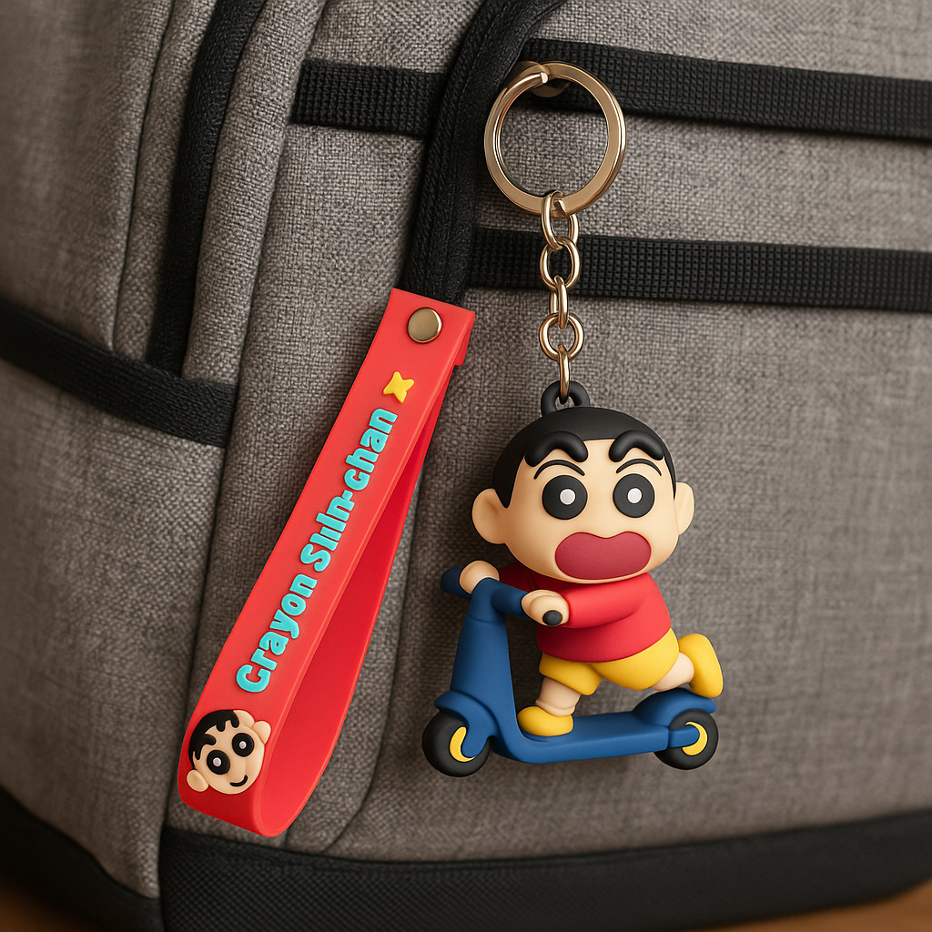 Crayon Shin-Chan Scooter Keychain