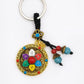 Tibetan Mandala Lotus Keychain